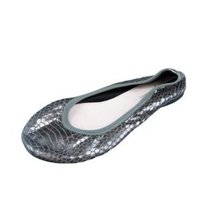 Ruby & Bloom Girls Ballet Shoes Silver Synthetic Slip On‎ Sz Toddler 12.5 Medium